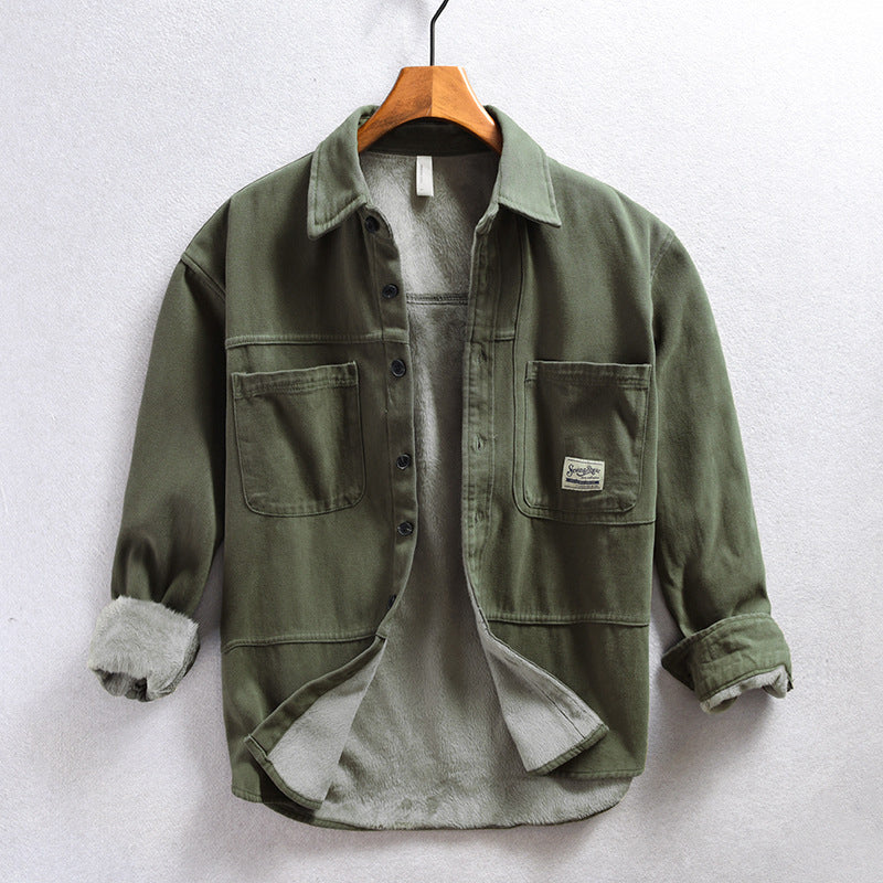 Cargo fleece overshirt