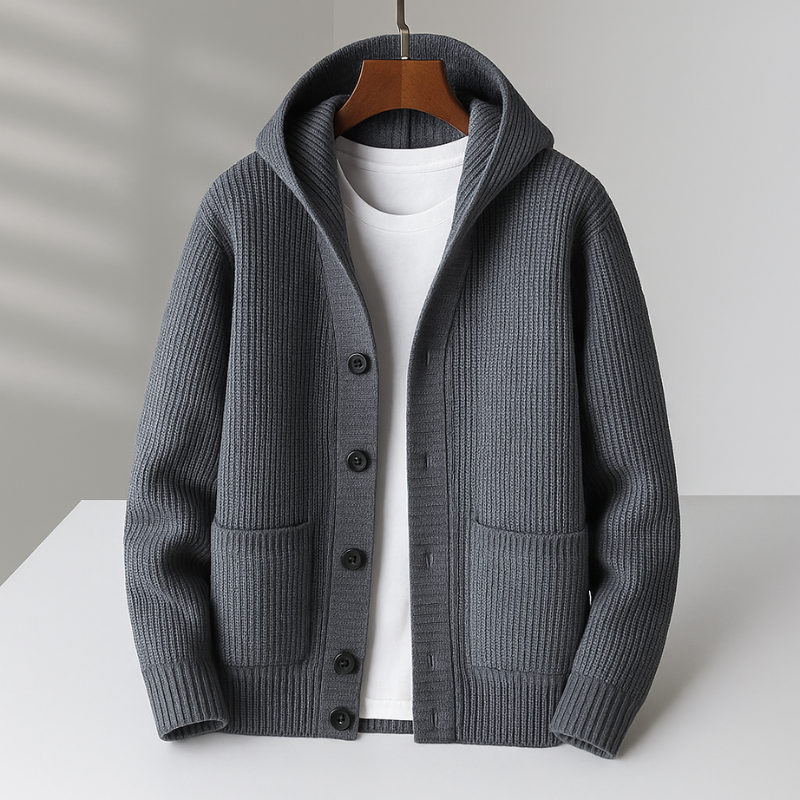 Men's wool cardigan
