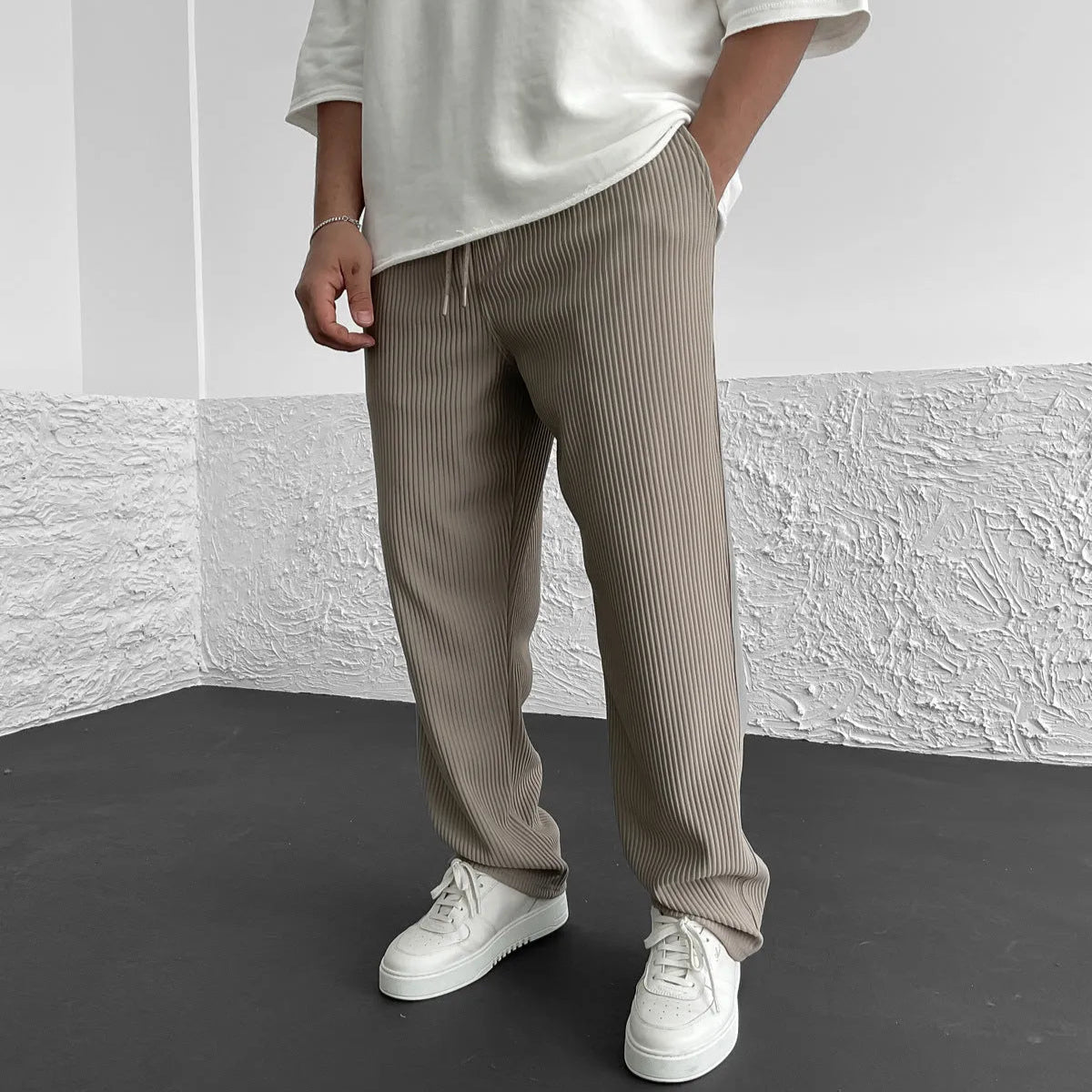 Tristan Signature Ribbed Trousers