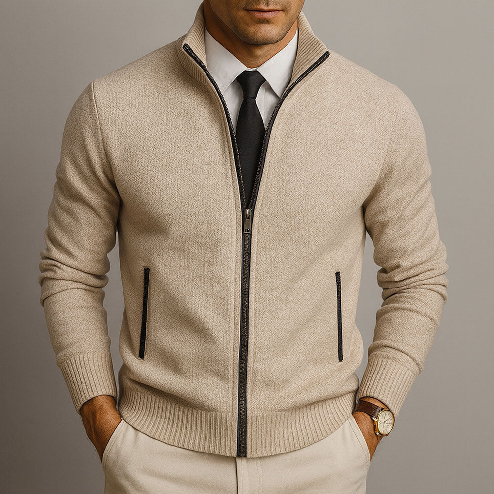 Merino Zip-up Cardigan
