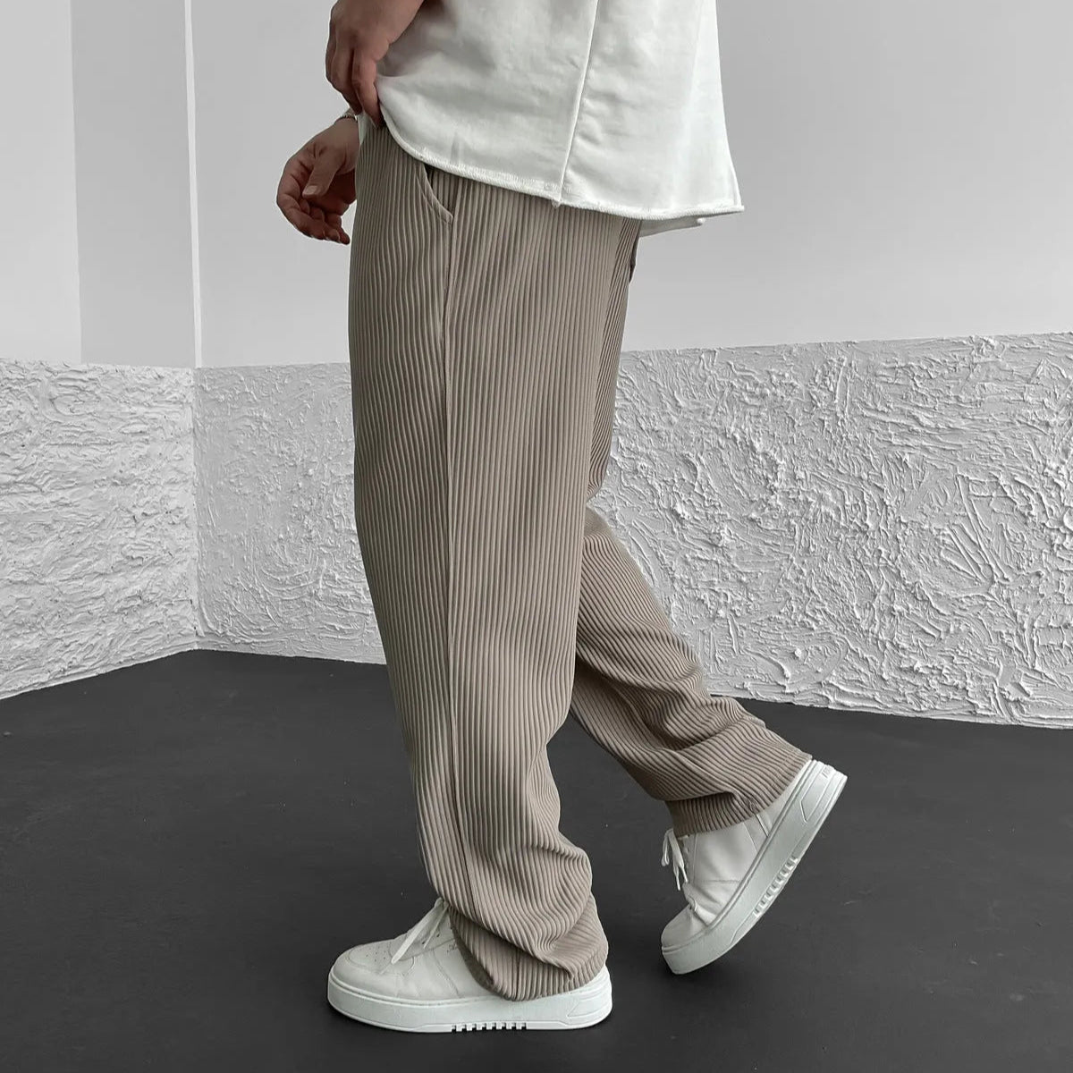 Tristan Signature Ribbed Trousers