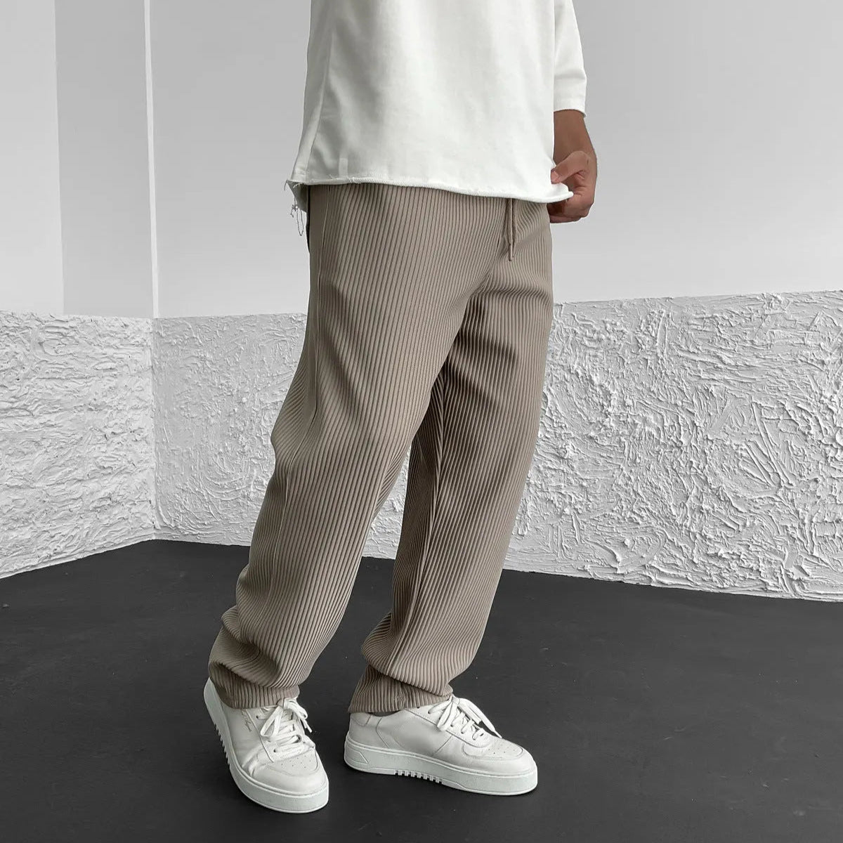 Tristan Signature Ribbed Trousers