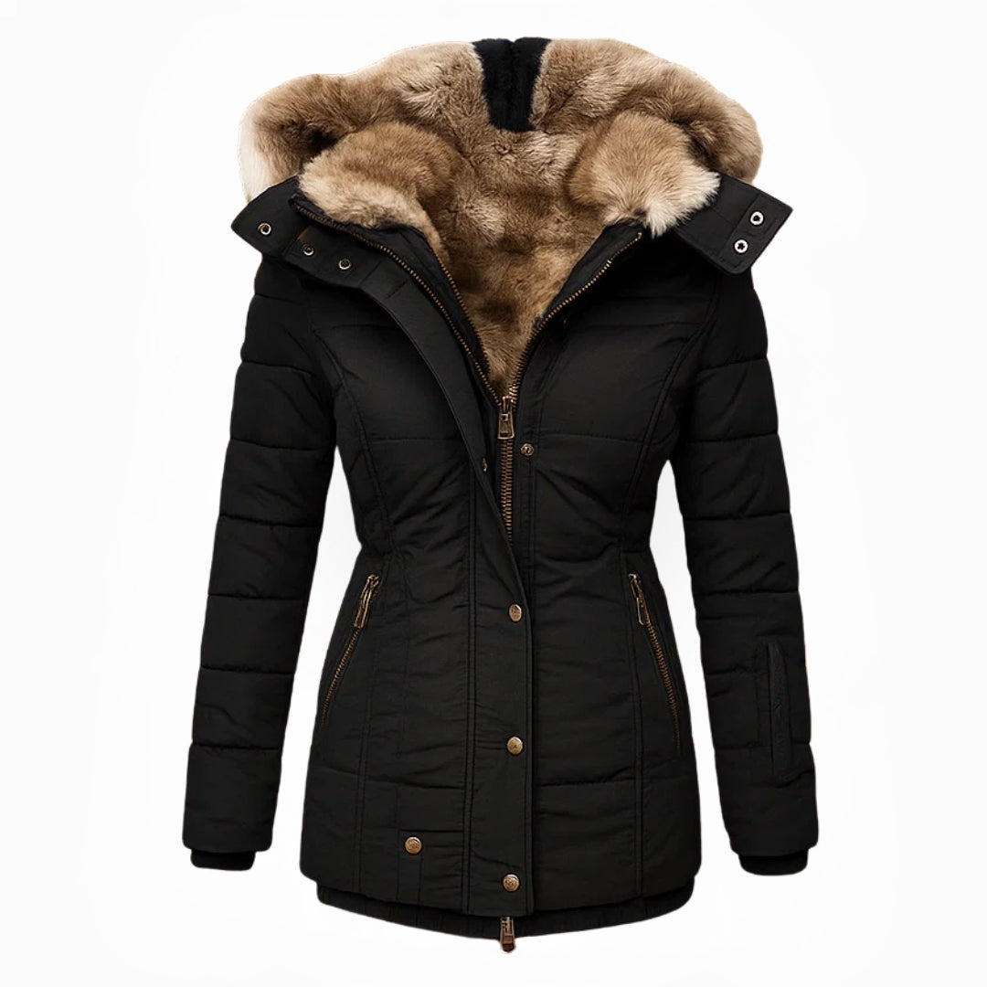 Faux-Fur Lined Winter Coat