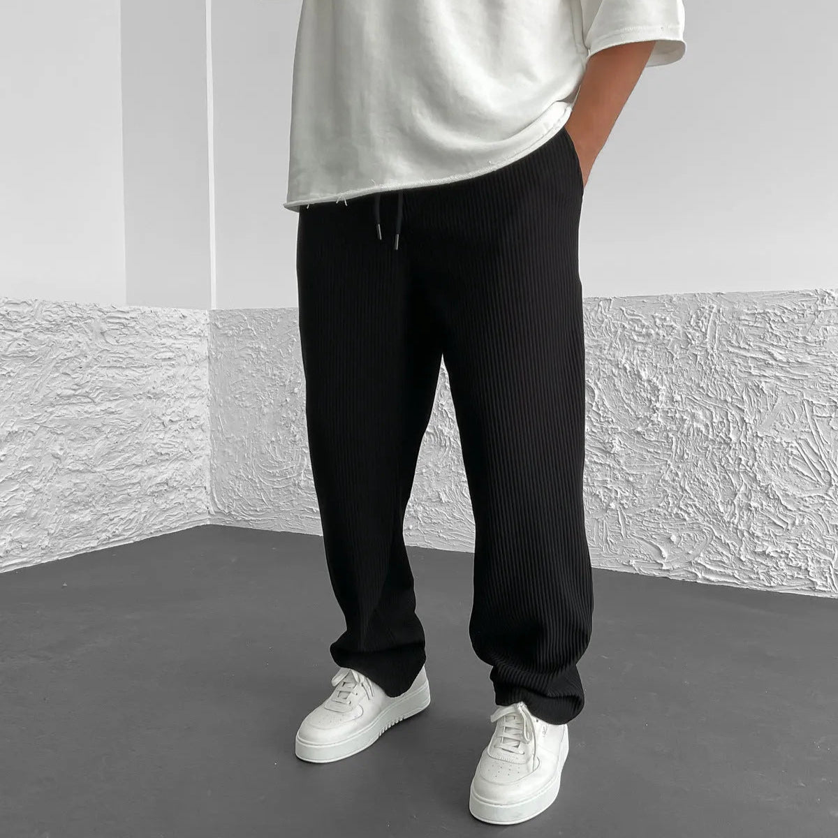 Tristan Signature Ribbed Trousers