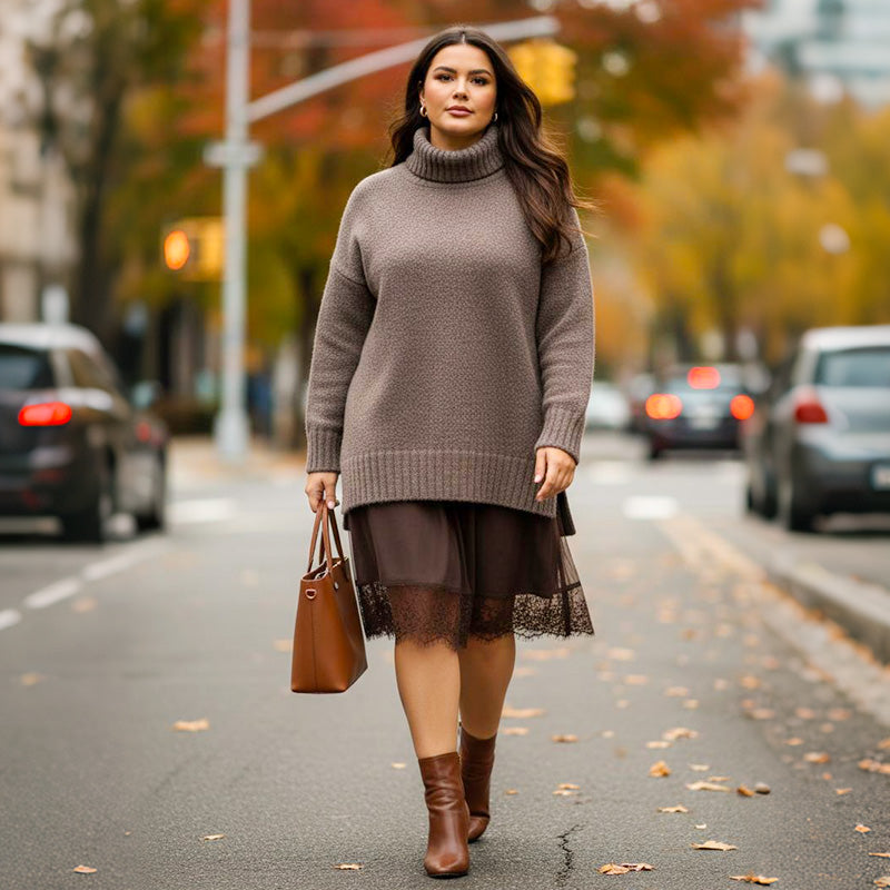 Turtleneck Sweater Set