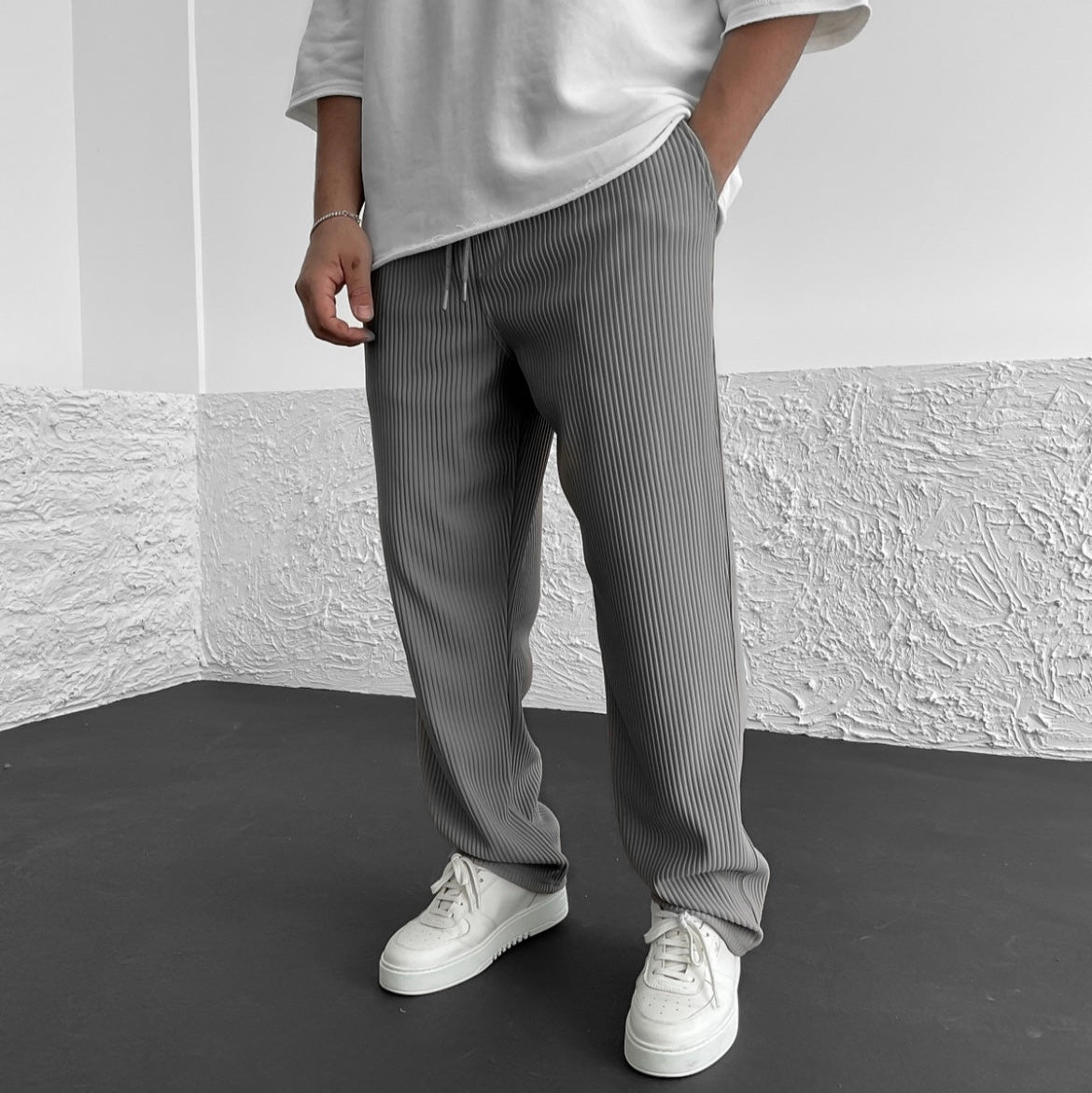 Tristan Signature Ribbed Trousers