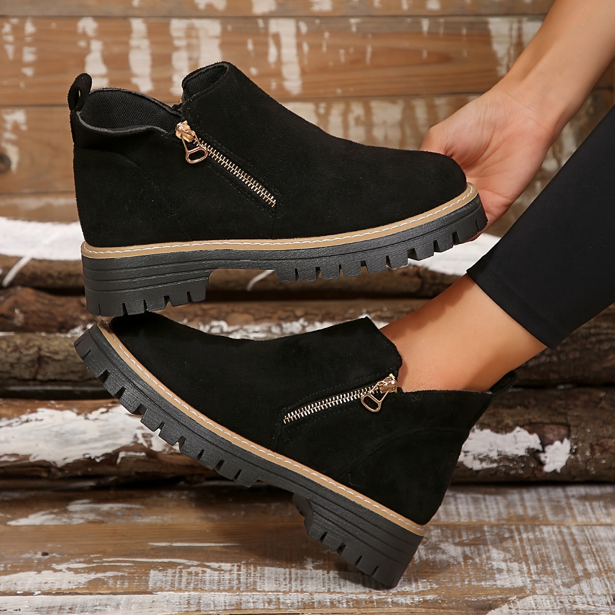 Women's Boots with Zipper