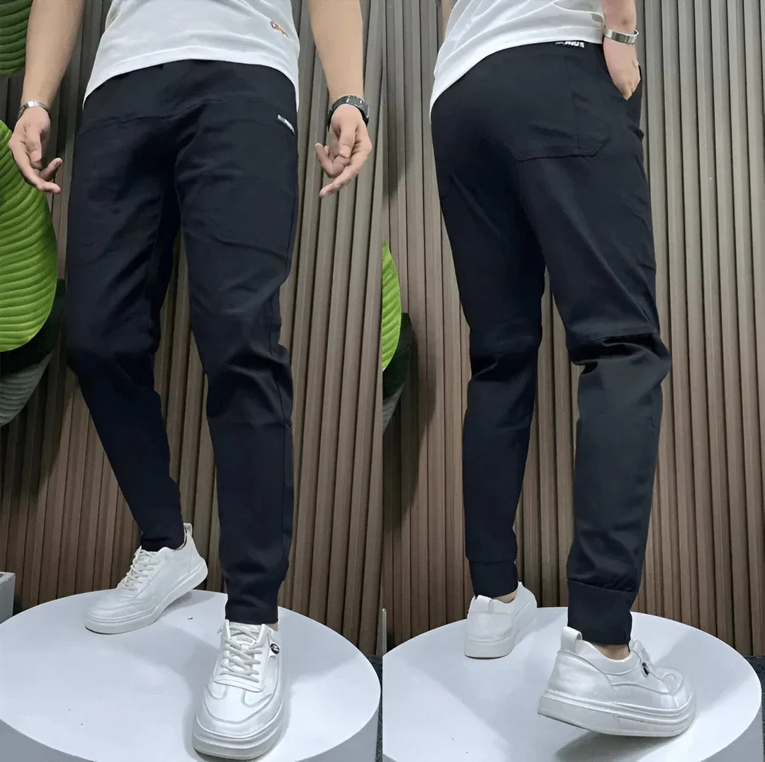 Elastic cargo pants
