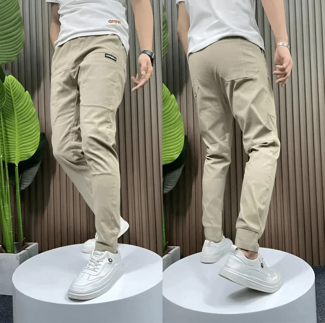 Elastic cargo pants