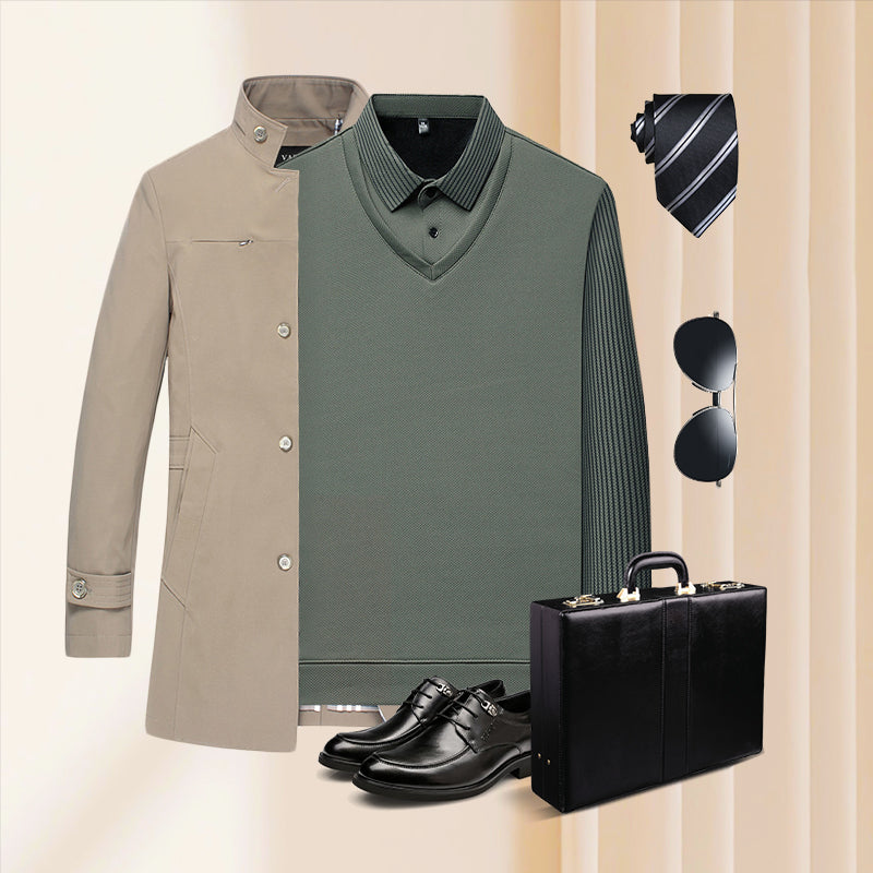 Striped Collar Shirt