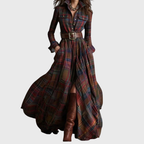 Checkered maxi dress