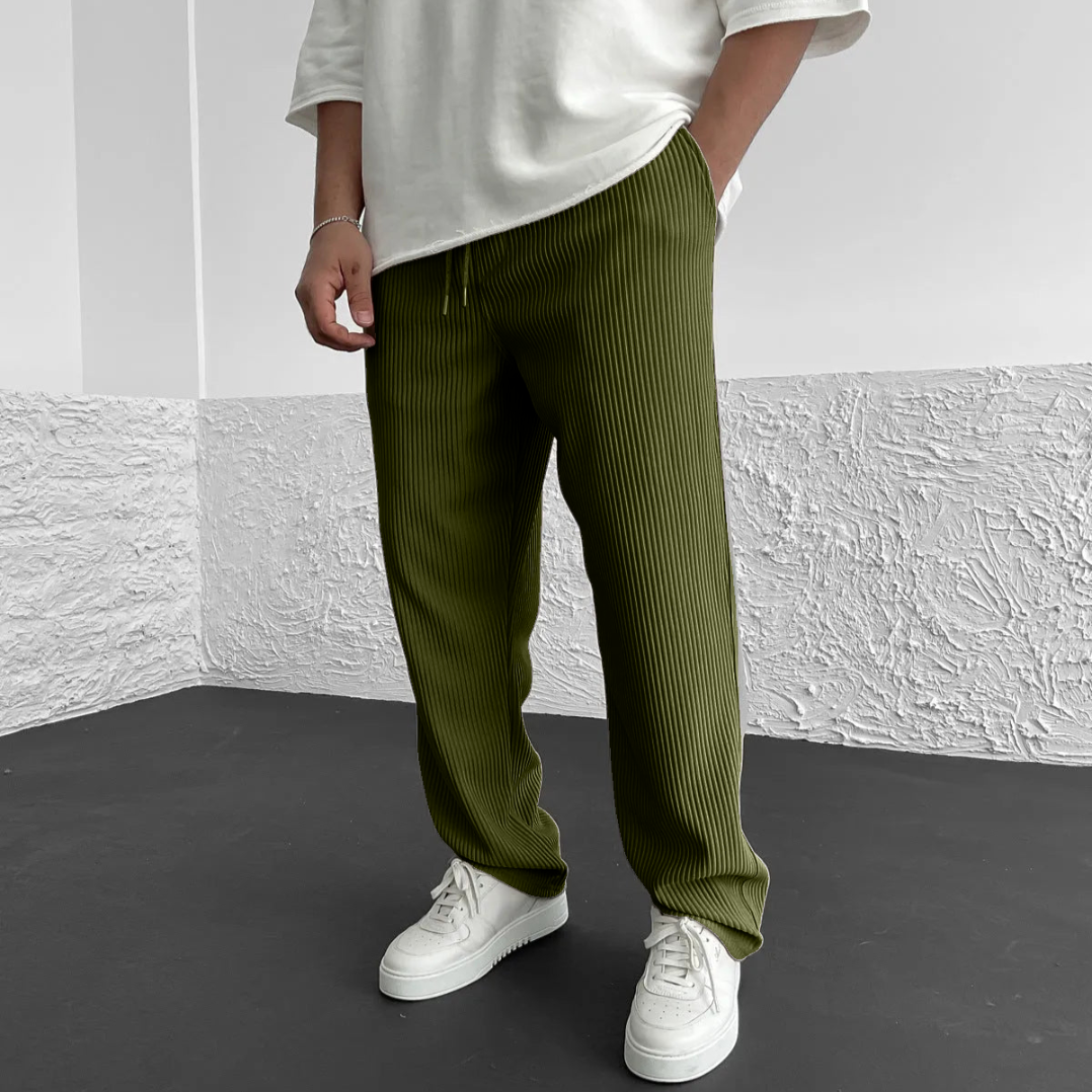 Tristan Signature Ribbed Trousers